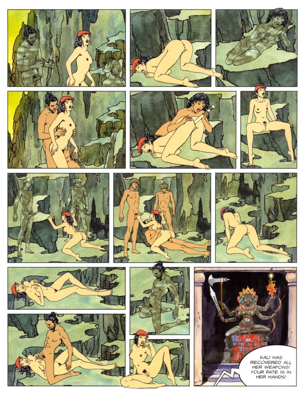 Erotic comic book Milo Manara Kamasutra