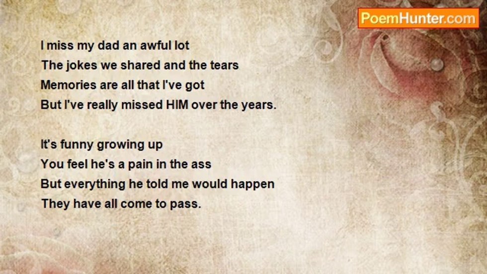 The Poem "Things I Did for