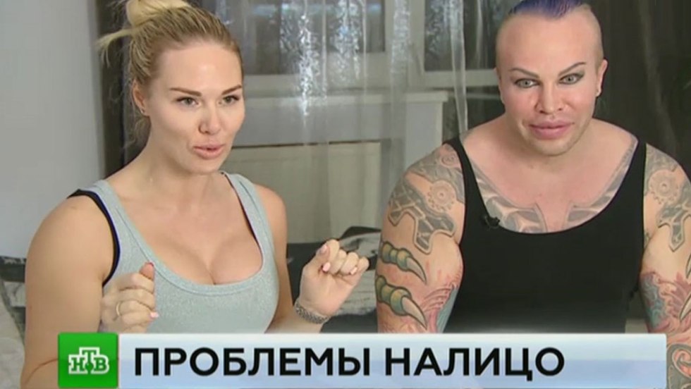 Little naked brunette