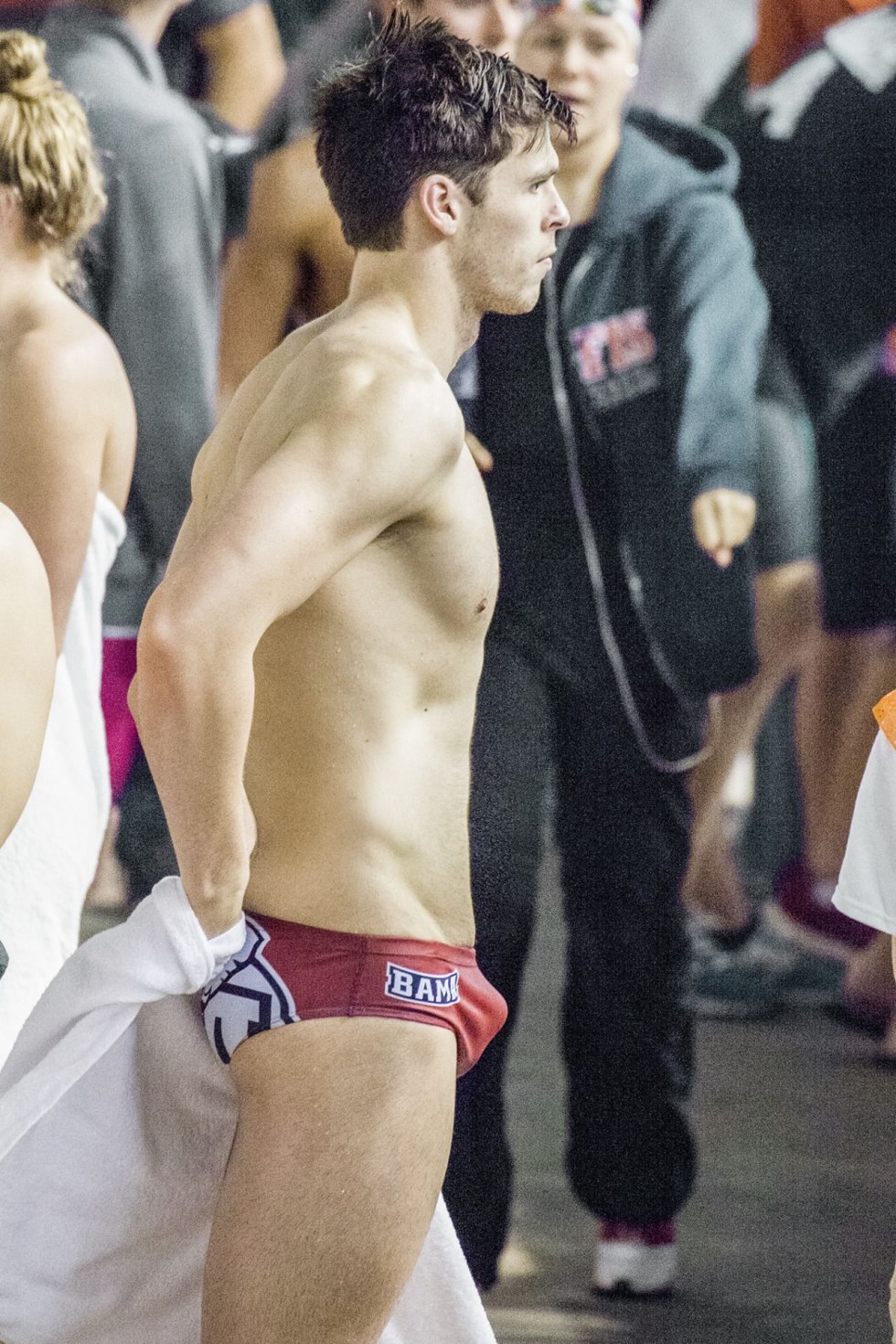 Swimmers without swimming trunks