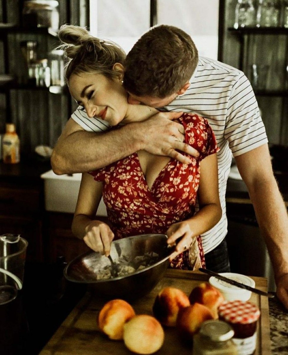 Man and woman in the kitchen
