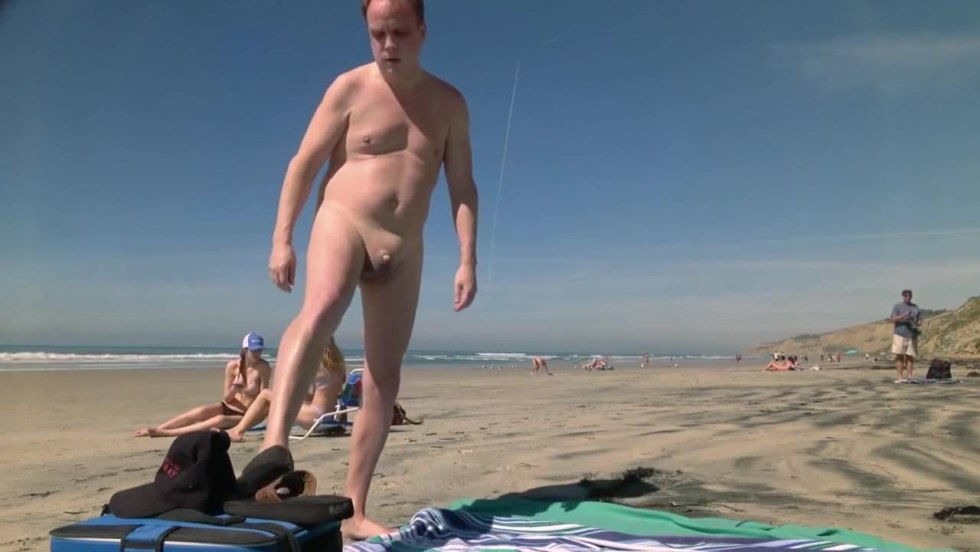 Mature naked men on the beach