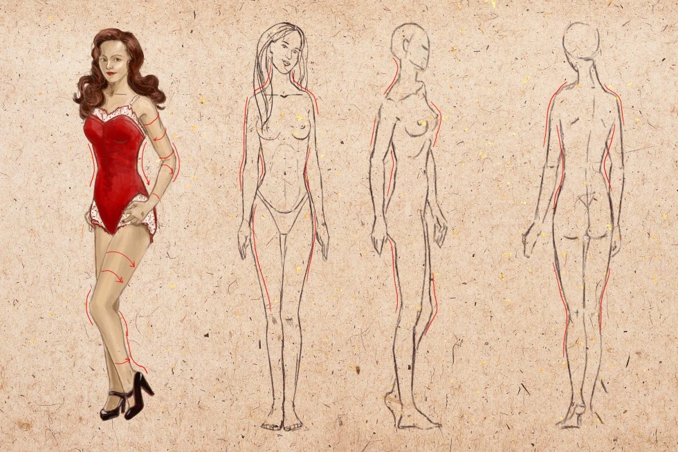 Female figure for drawing