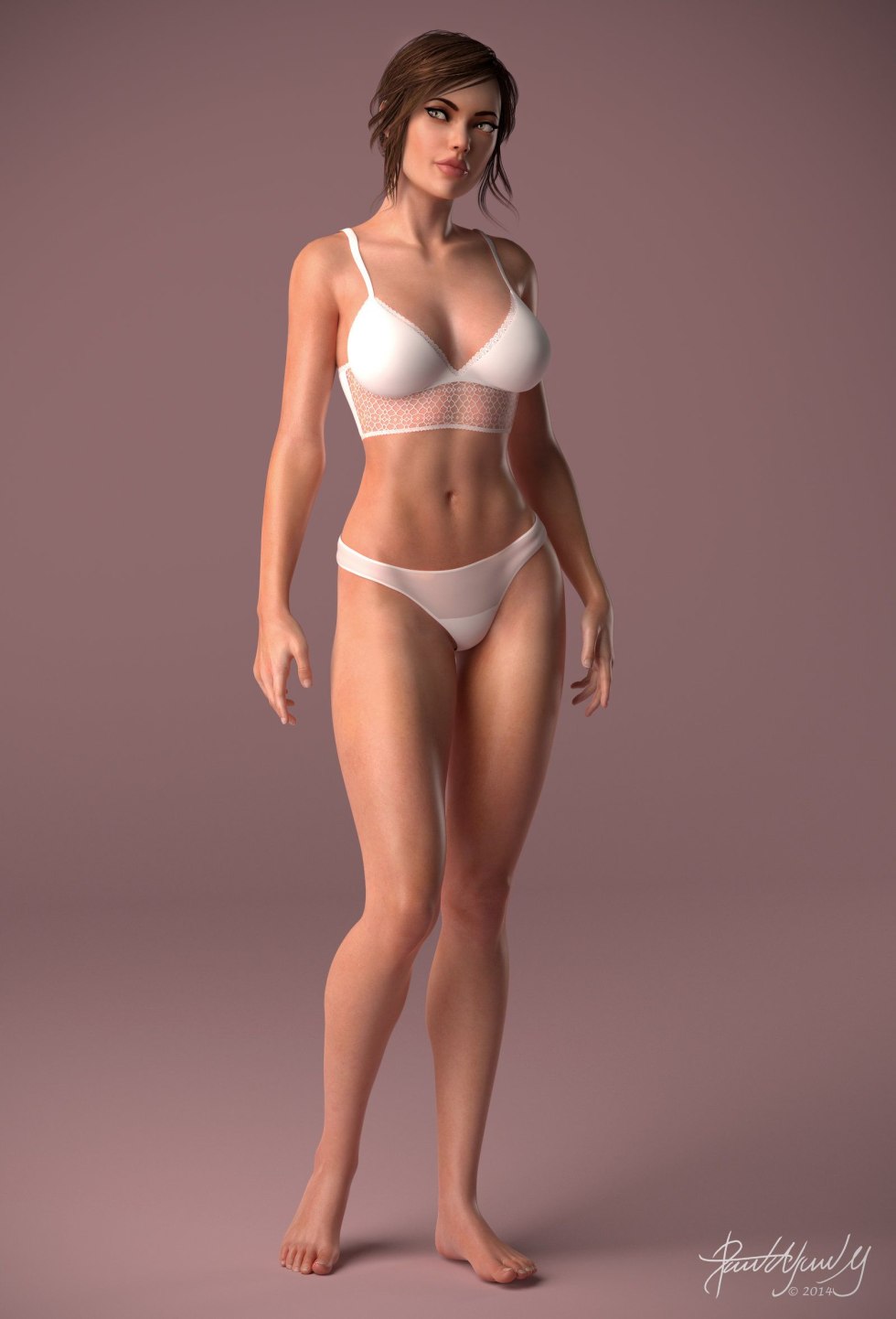 LARA CROFT in underwear 3D