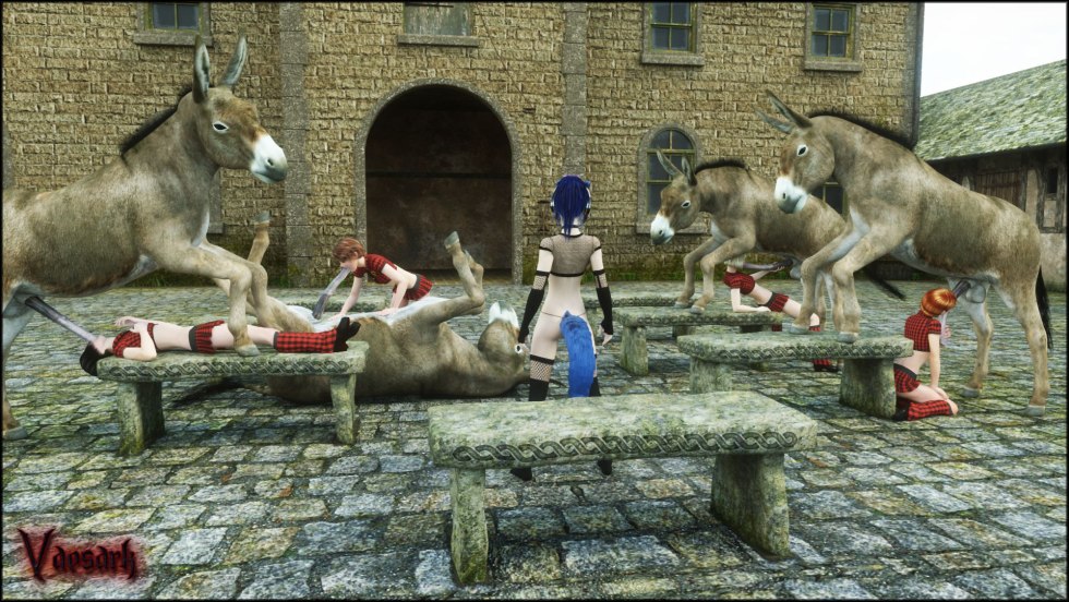 Vaesark Donkey with blonde 3d