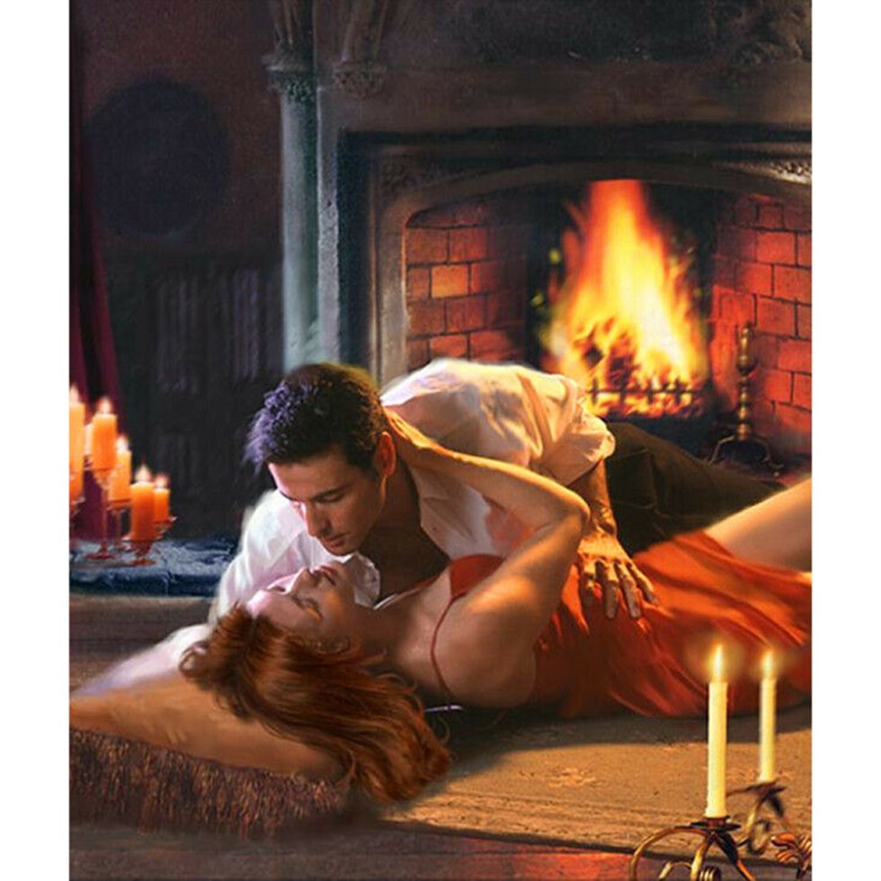Romantic fireplace