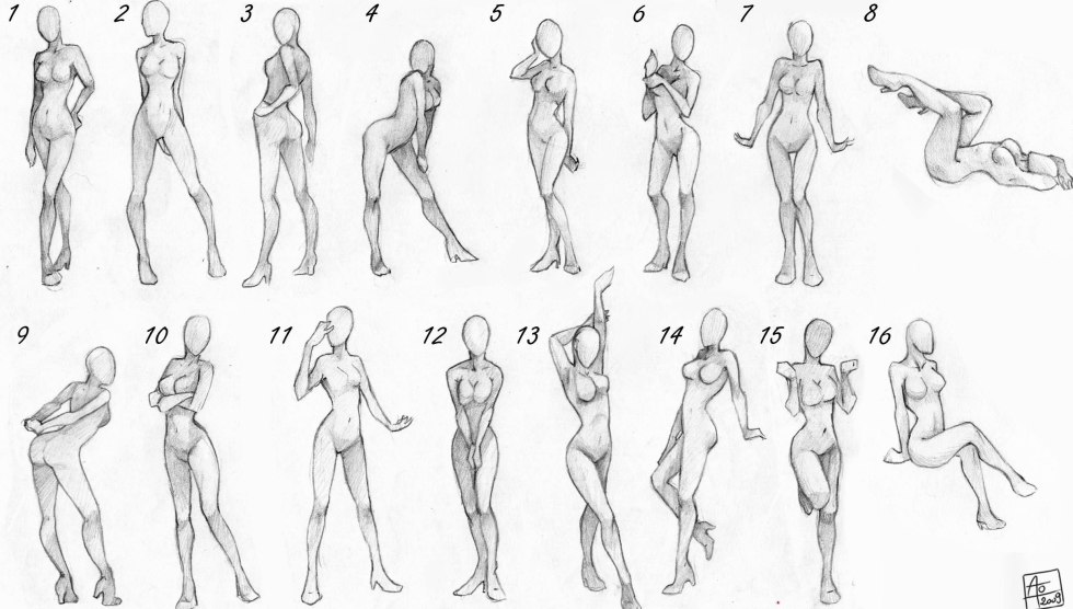 Girls of the model pose