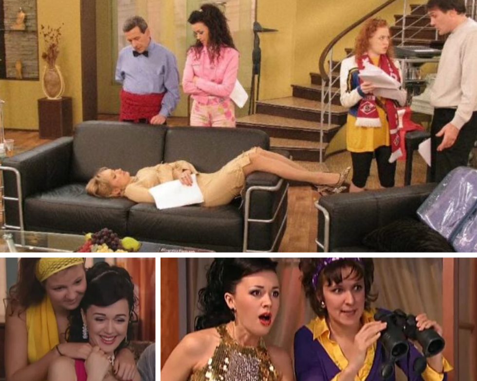 Dominic Swayne and Jeremy Irons kiss