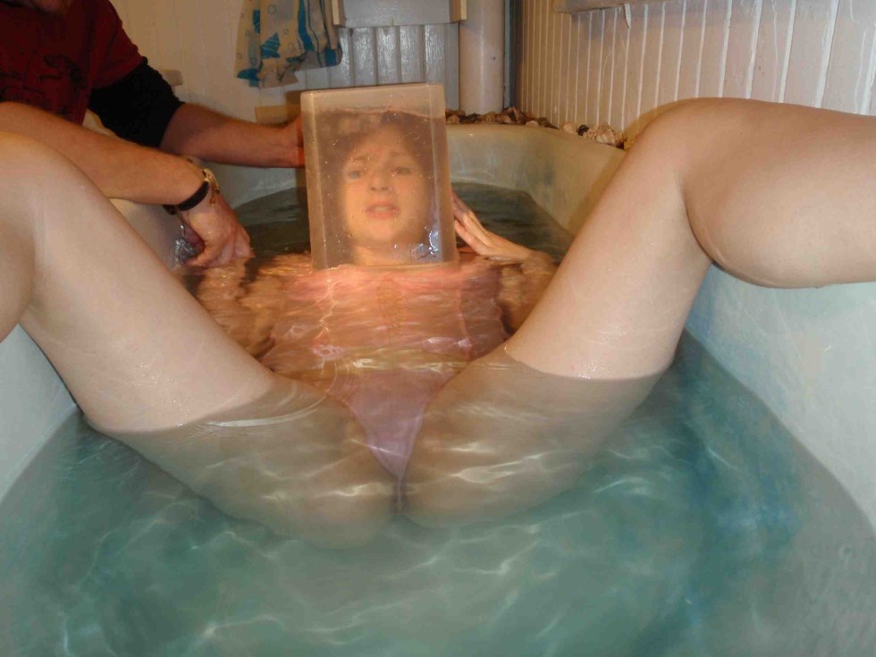 Naked girls in water