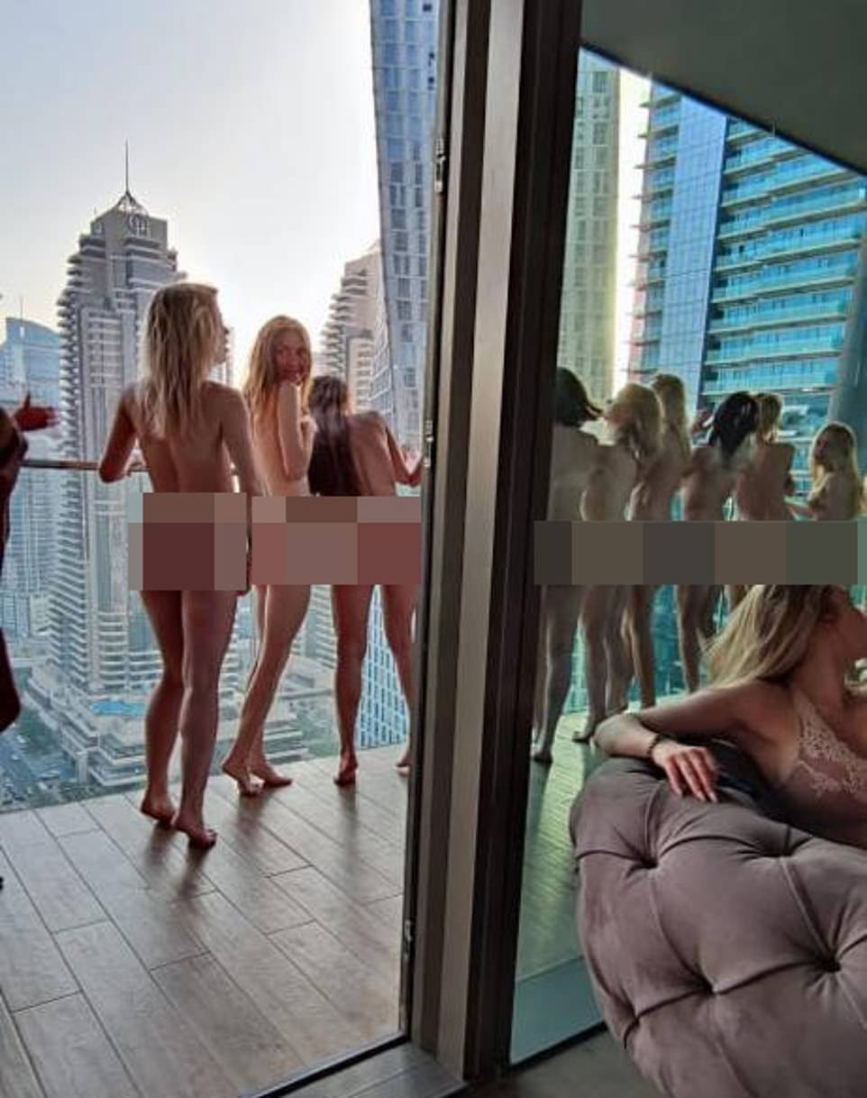 Vitaliy Buckwon Dubai with models