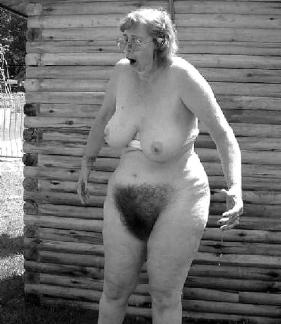 Hairy grandmas in the bath