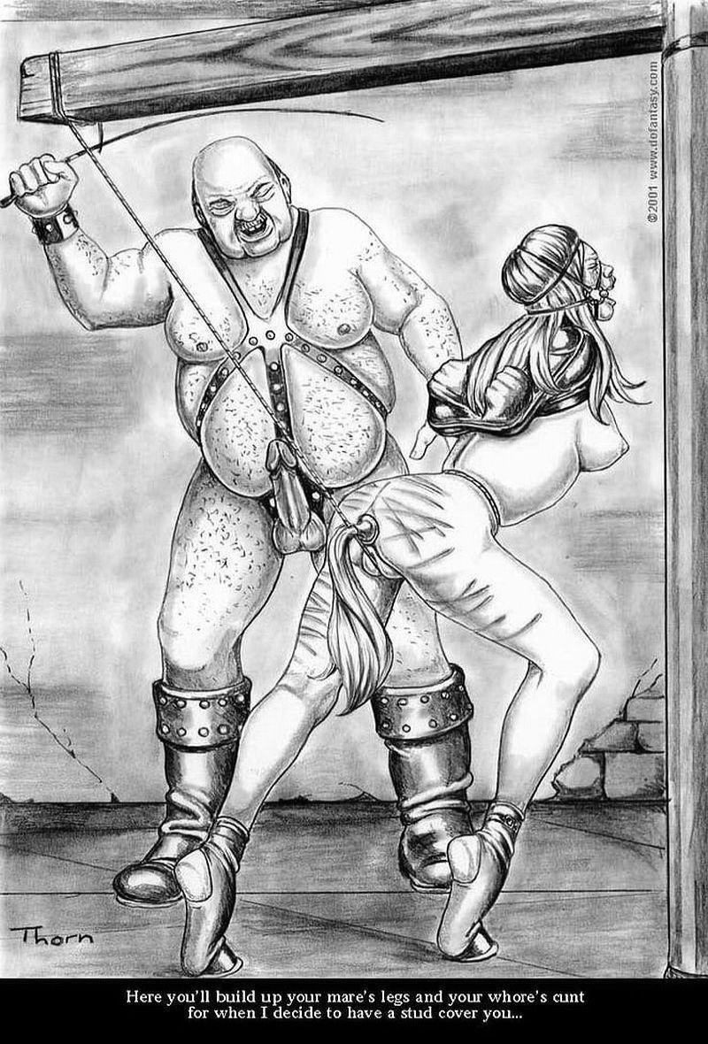 Pornographic comics torture