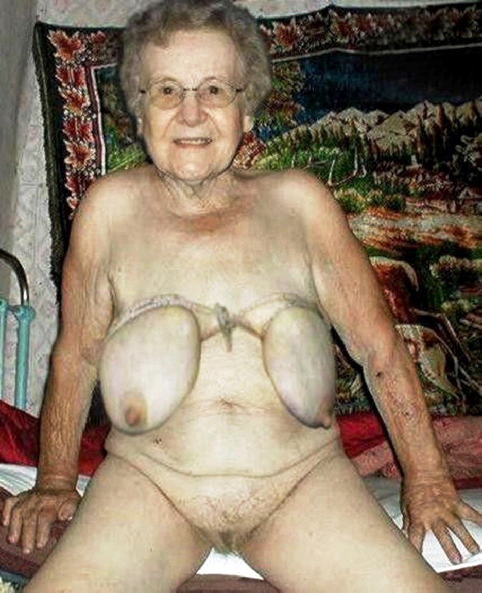 Very old naked grandmother
