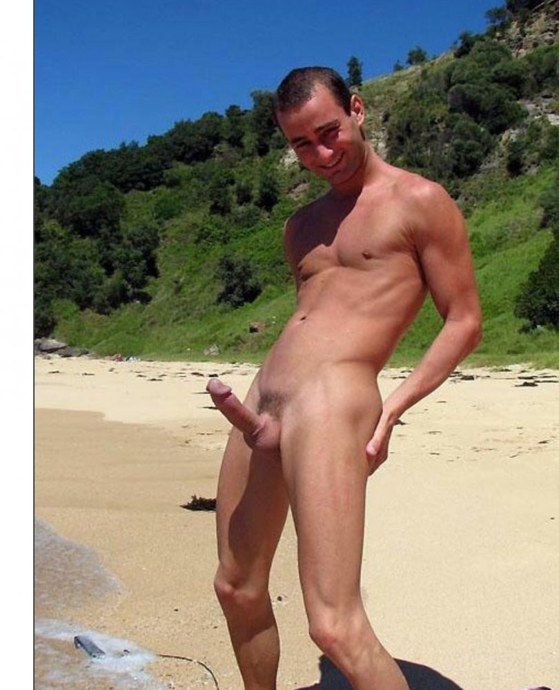 Naked Russian guys on the beach