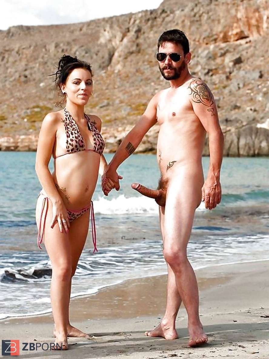 Erection on the nudic beach