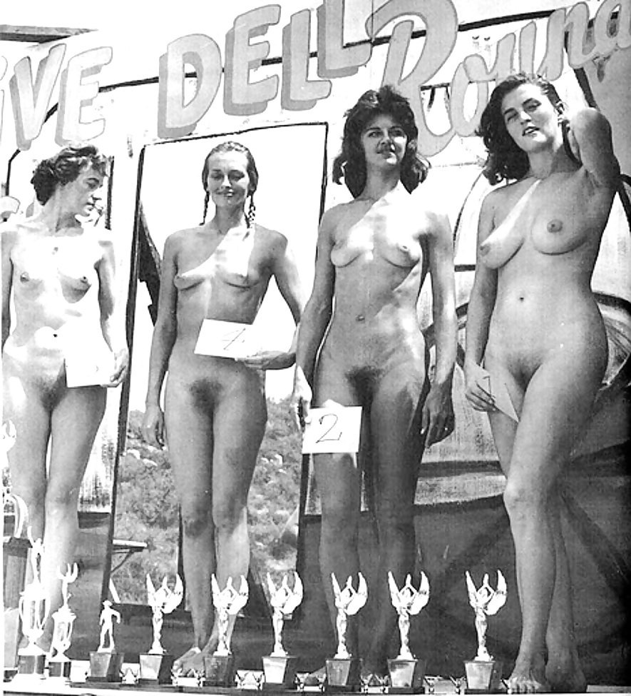 Retro naked beauty contests