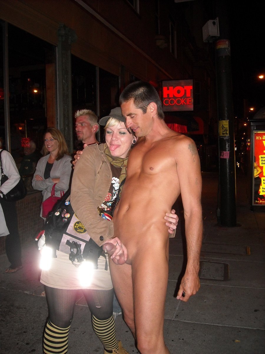 Naked man dressed woman