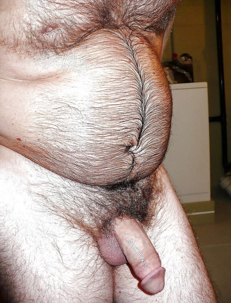 Fat hairy members of men