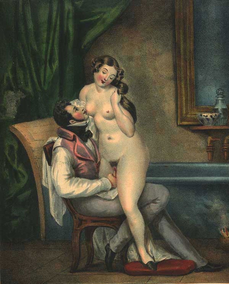 Pornographic painting of the 18th century