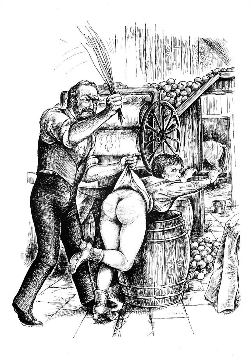 Erotic flogging of women