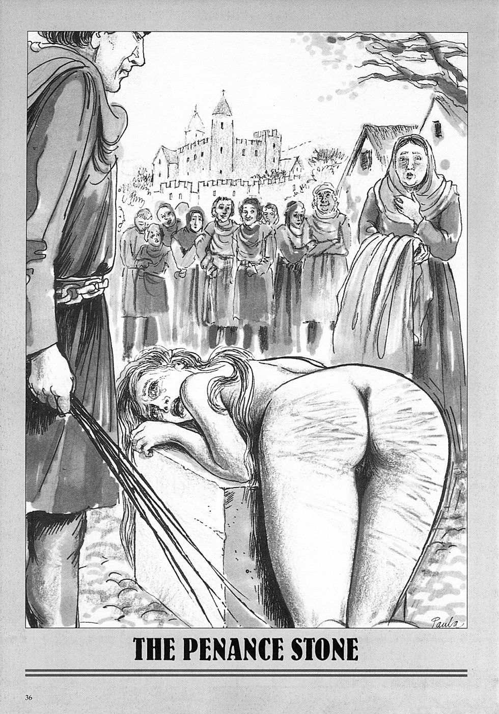 Public flogging of a slave