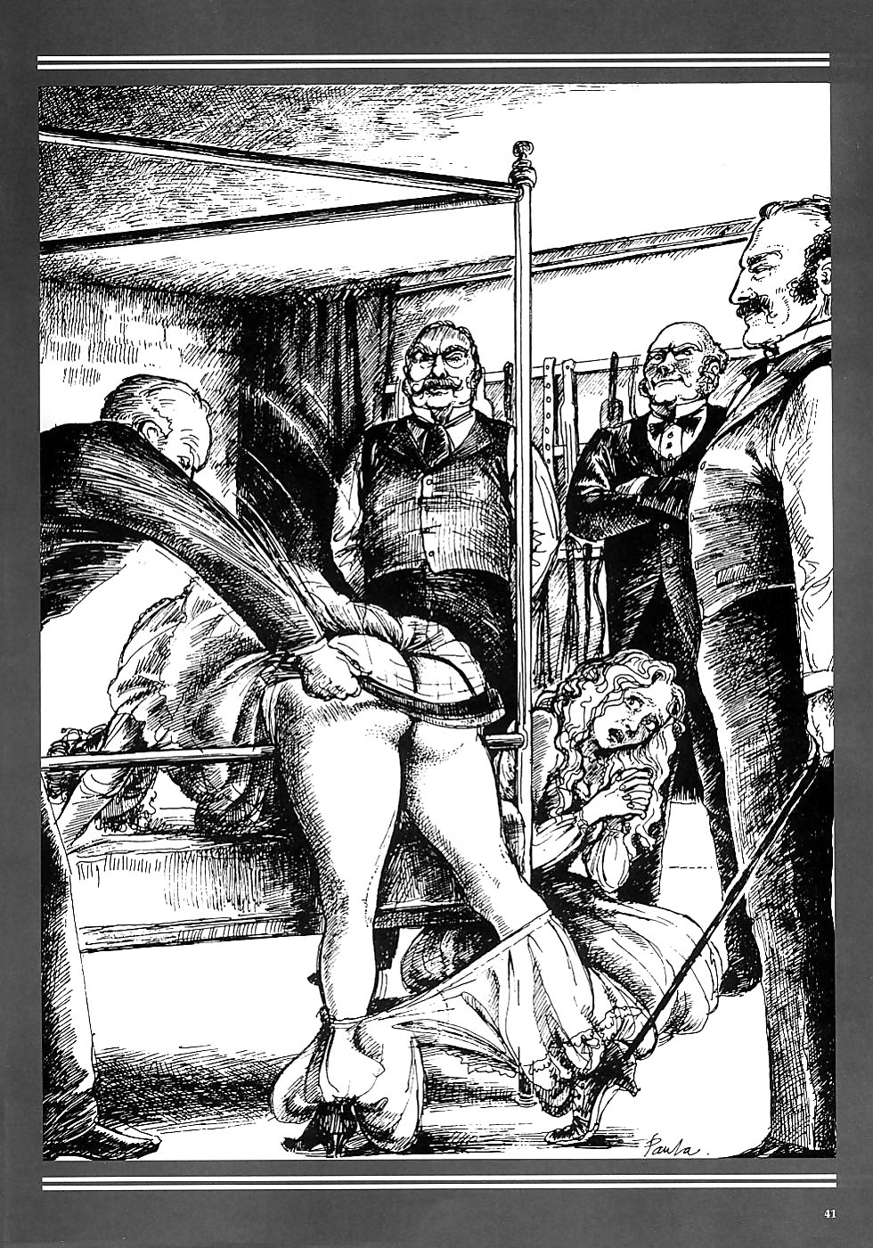 Bodily punishment of girls slaves