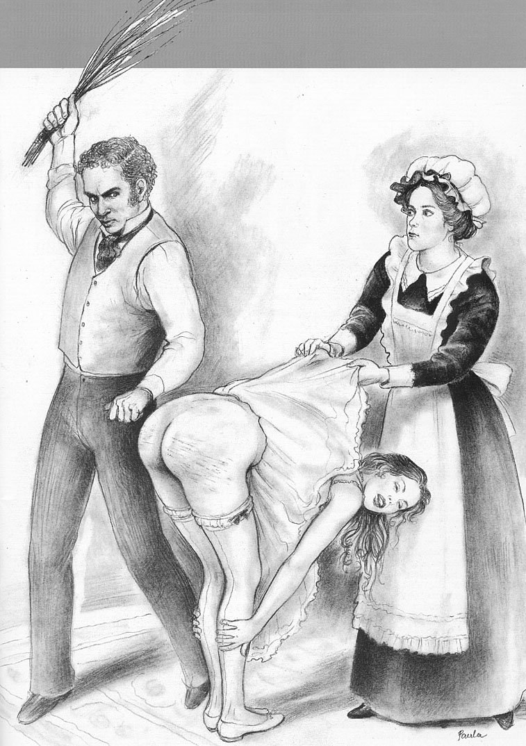 The punishment of girls with flogging