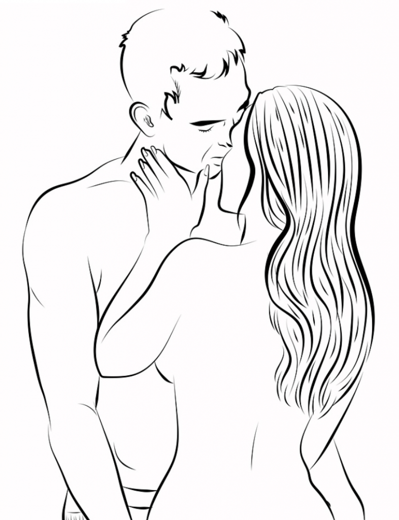 Erotic sketches with a pencil