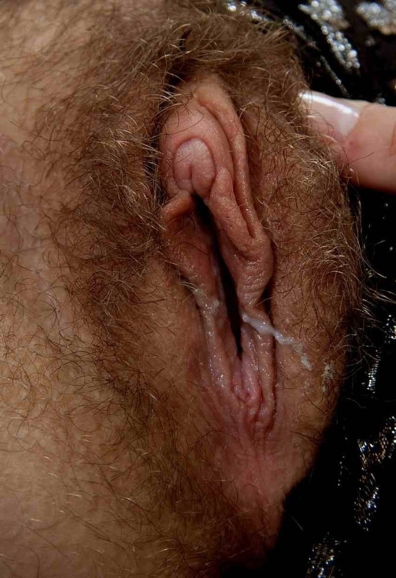 Hairy vagina is large