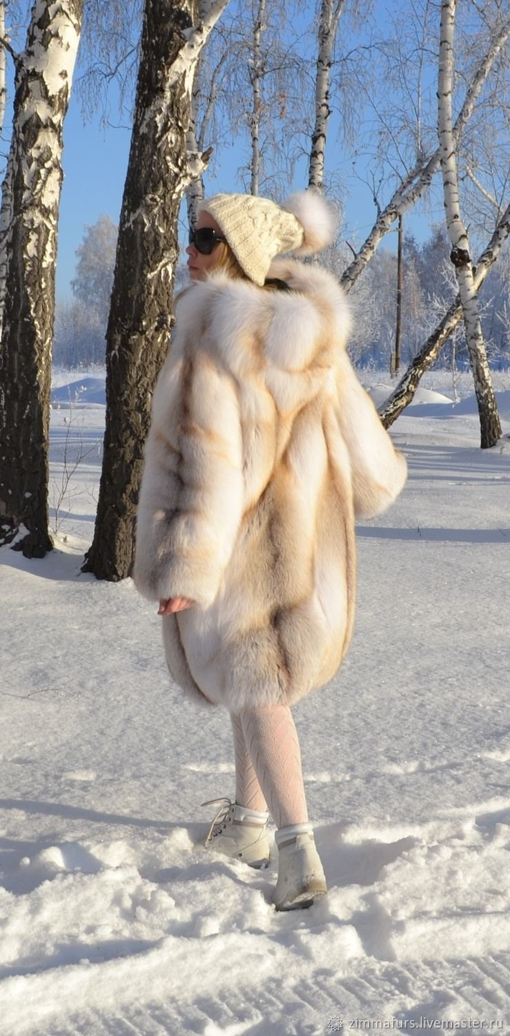 SHADOW FOX fur coat