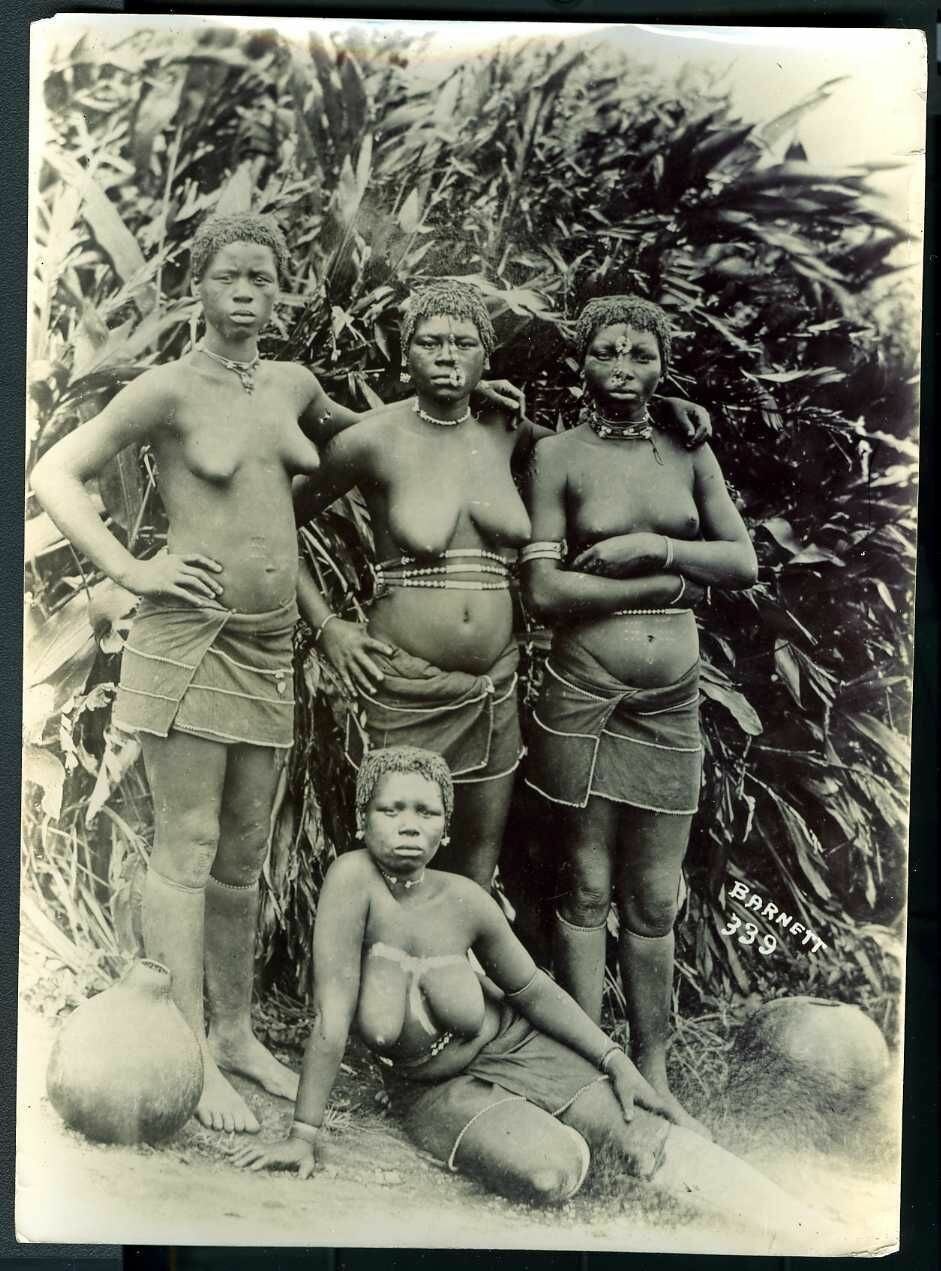 Naked African girls retro
