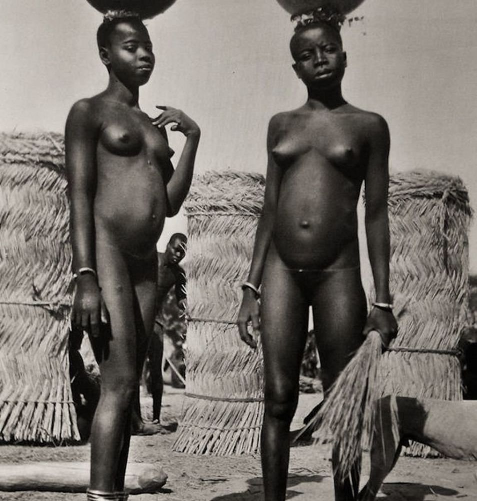 Naked African slaves