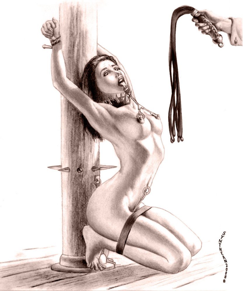 Erotic drawings of BDSM
