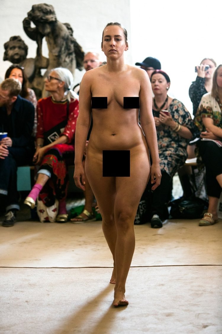 Naked fashion models at shows