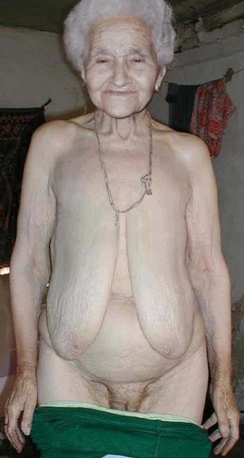 Old sagging boobs of grandmas