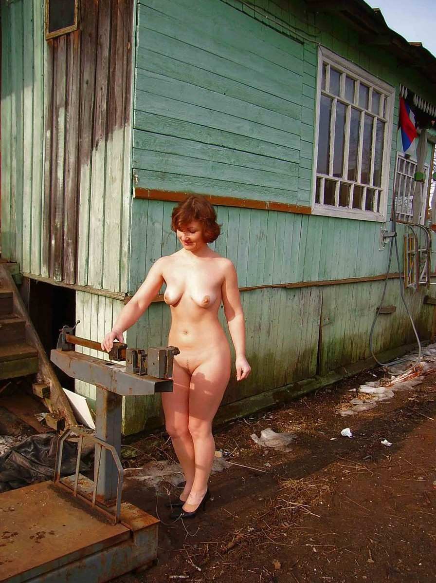 Naked Russian women in the village