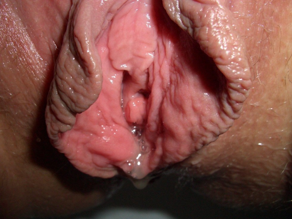 The vagina of a woman from the inside