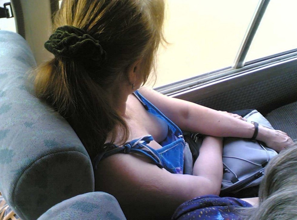 Tits in public transport