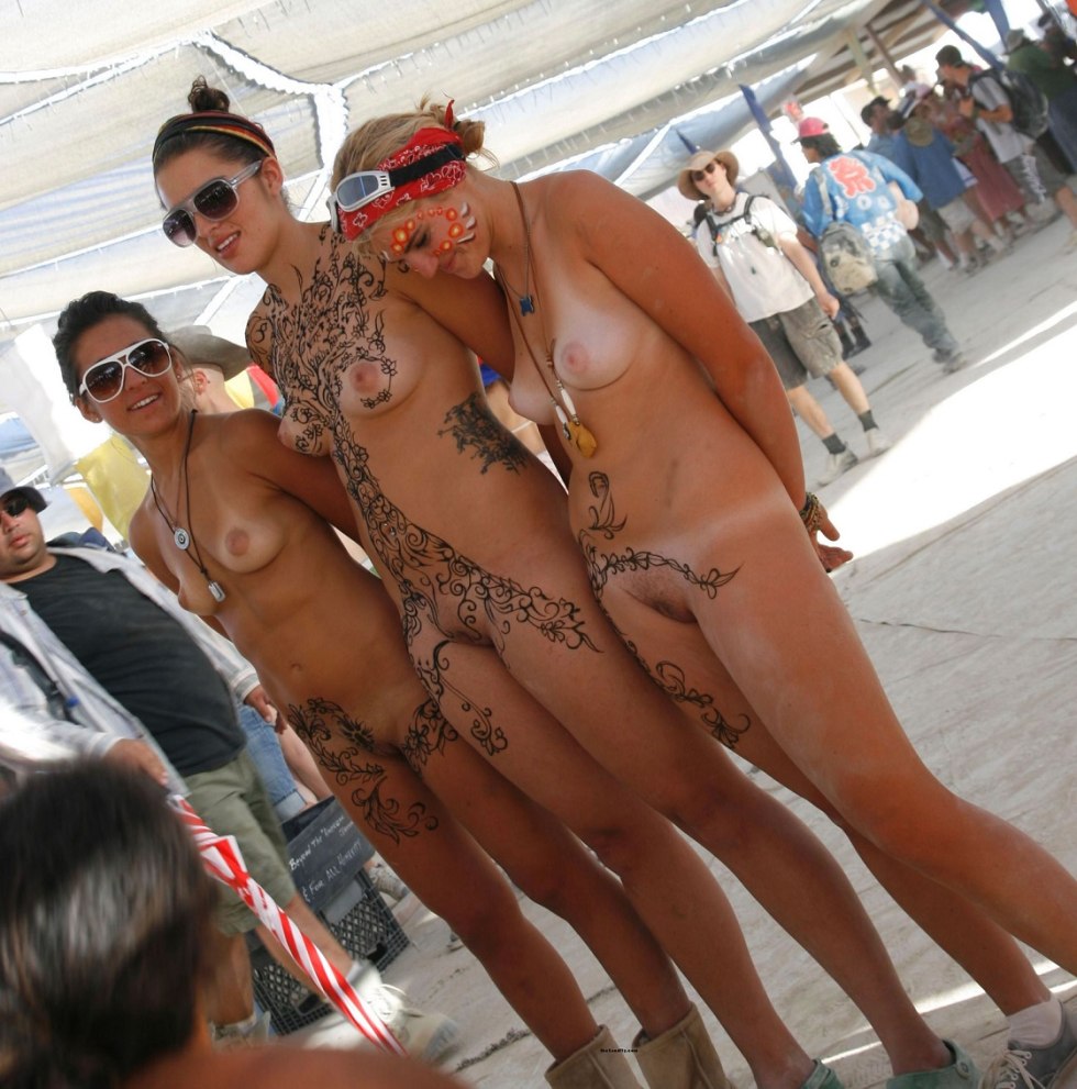 Naked at nudist festivals
