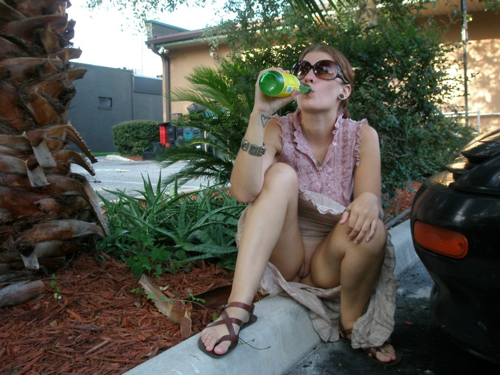 Girls in the country without panties