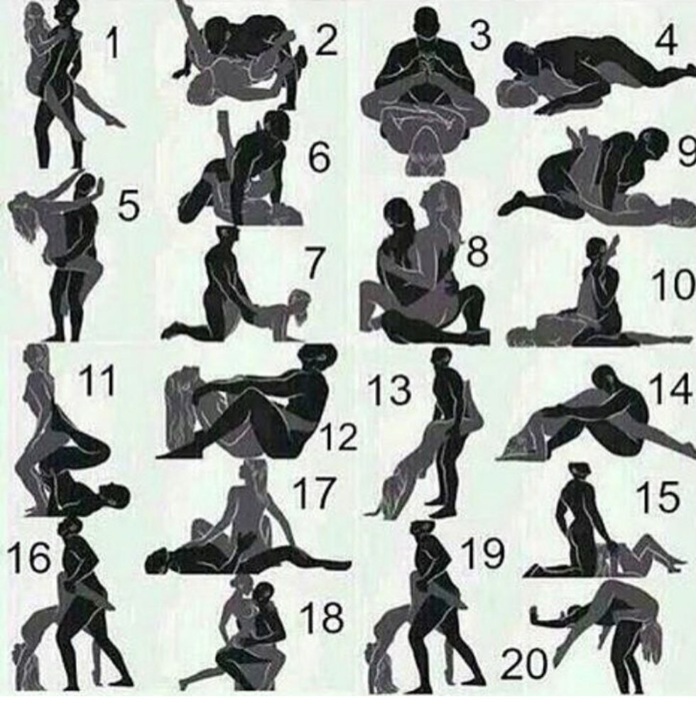 Erotic poses by numbers