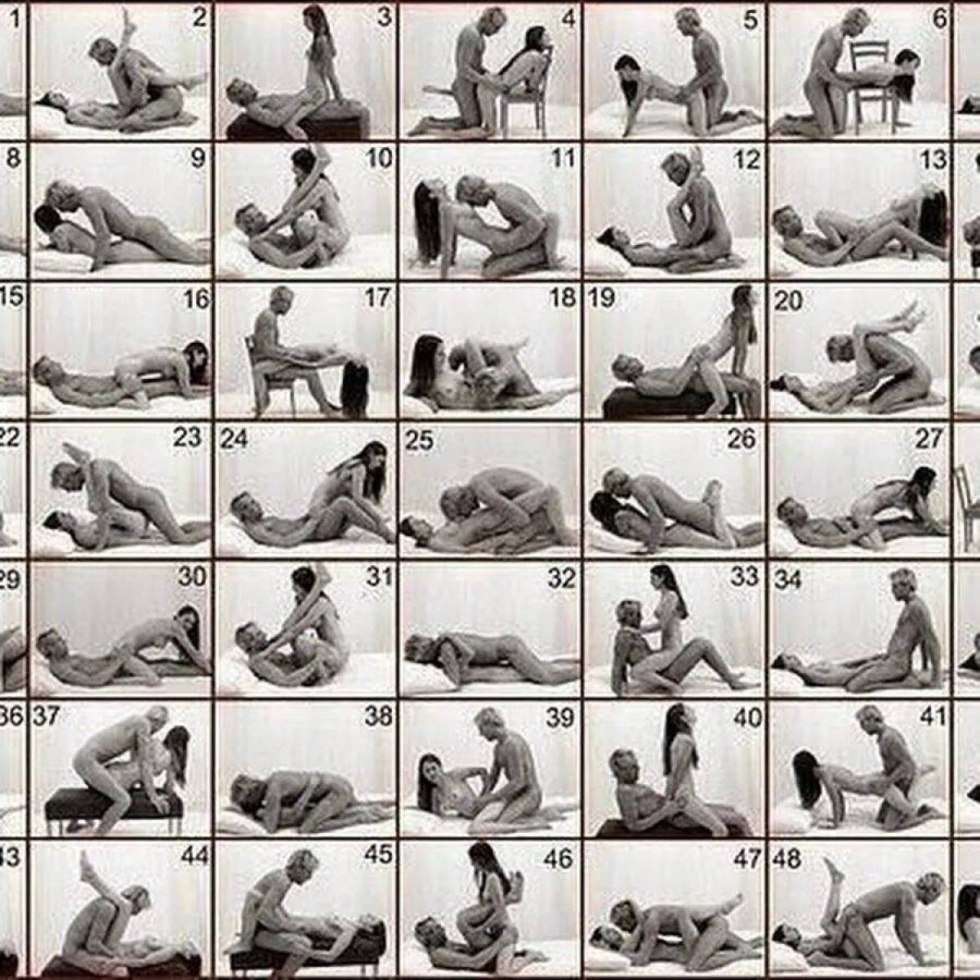Erotic poses by numbers