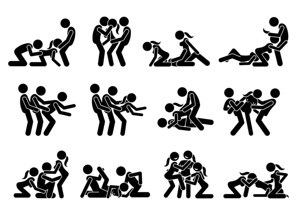Kamasutra in the drawings signs