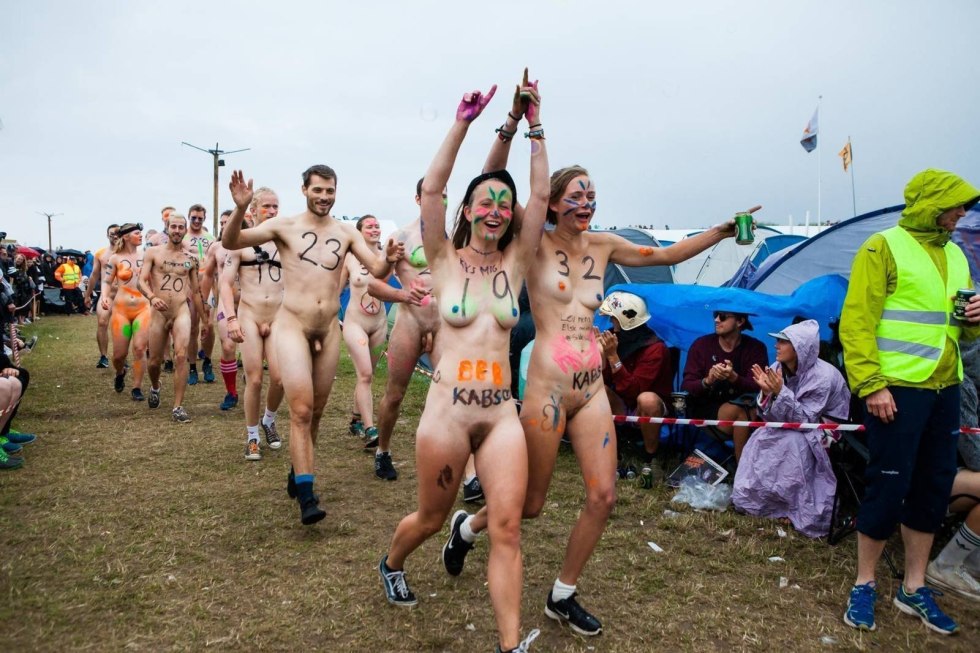 Girls Naked at the festival