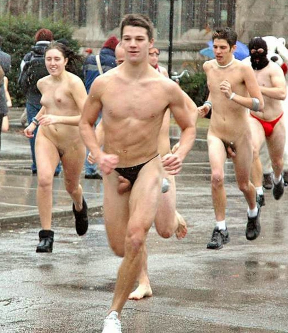 Harvard runs naked