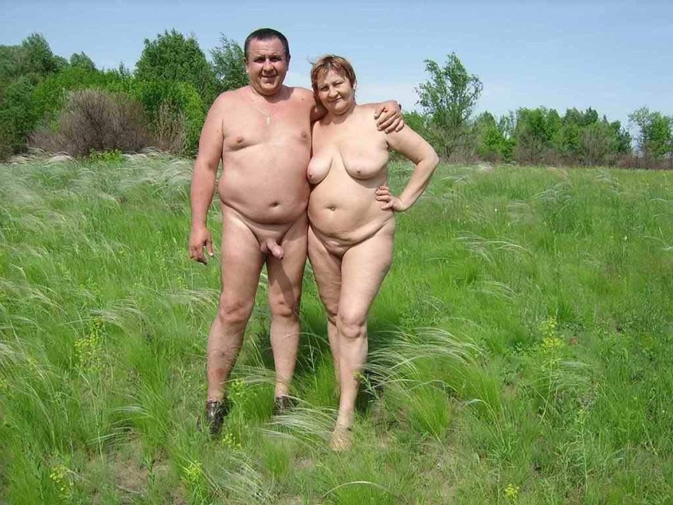 Naked elderly couples