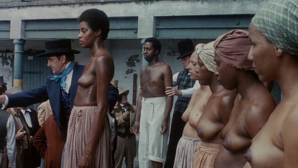 The market of naked blacks of slaves