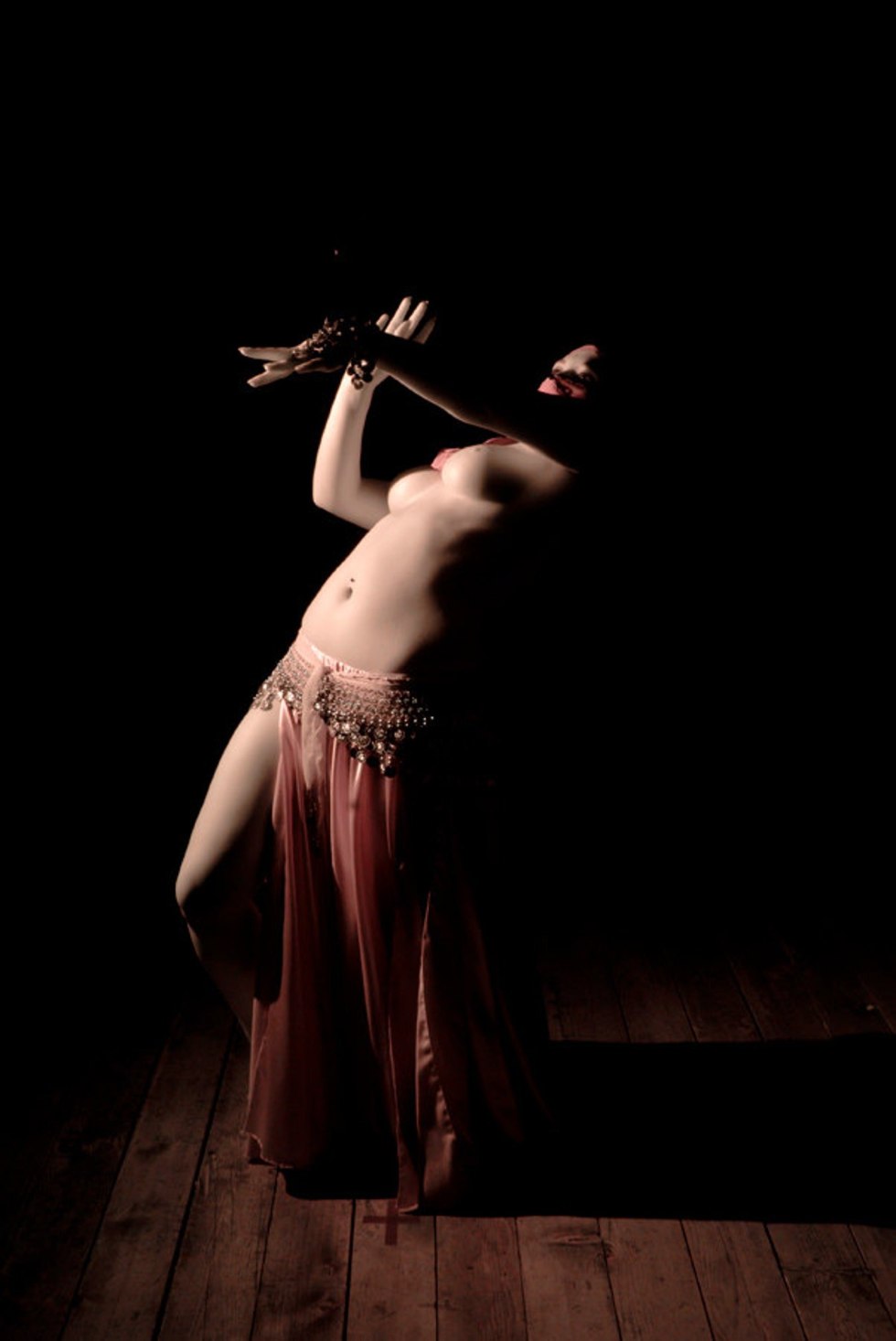 Naked dancers of the abdomen