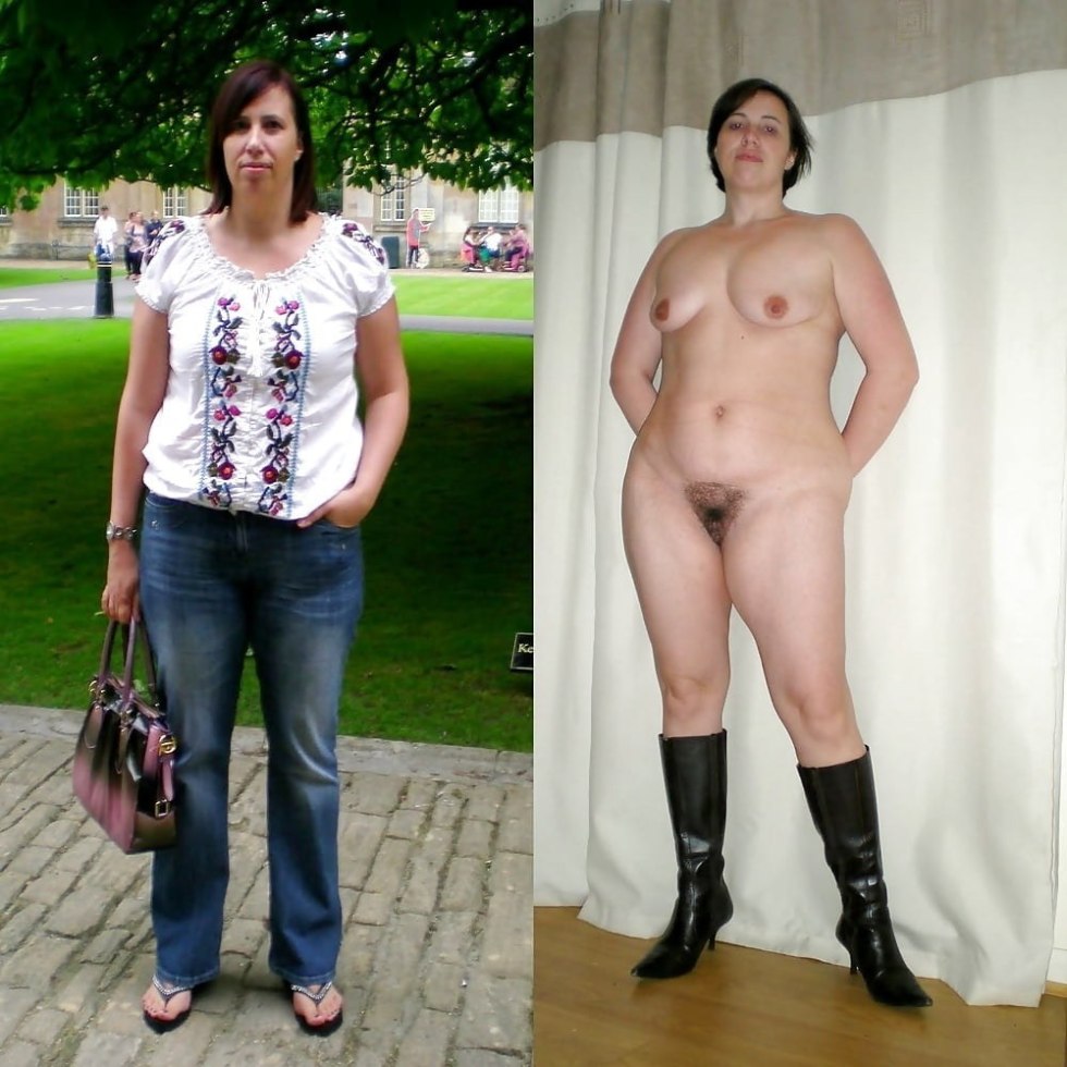 Ordinary women dressed and undressed