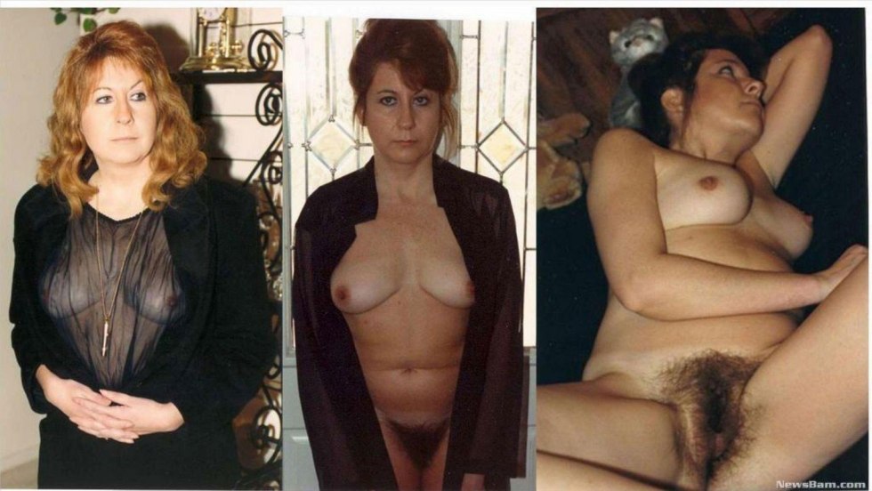 Mature hairy in clothes and without